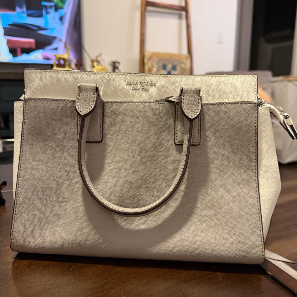 Kate Spade Light Gray Satchel